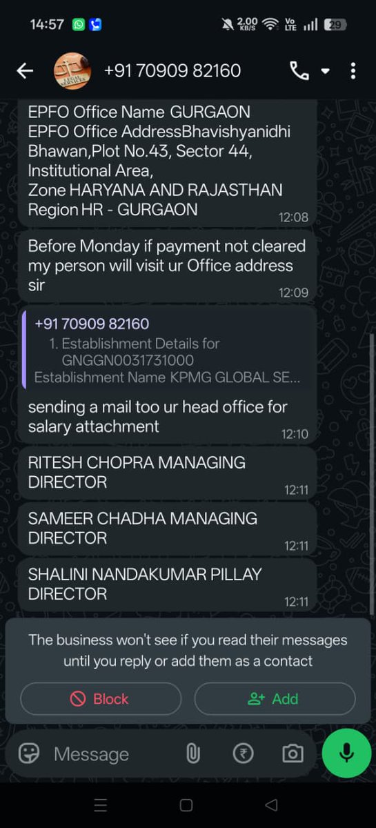 kumar_pankaj049's tweet image. Continuous harassment from L&amp;amp;T Finance recovery team via calls &amp;amp; messages from number 7090982160. This is unacceptable and a clear violation of RBI guidelines.

@LnTFinance take immediate action and stop this harassment, or I will escalate this matter legally.

#Harassment #RBI