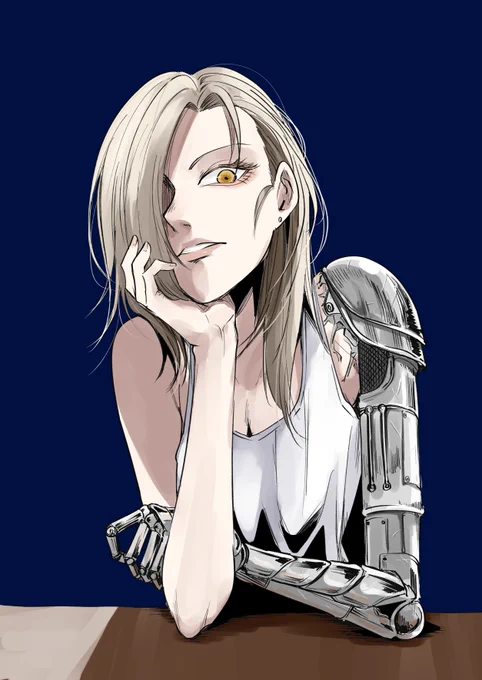 #すだちの創作キャラ 頬杖SJ