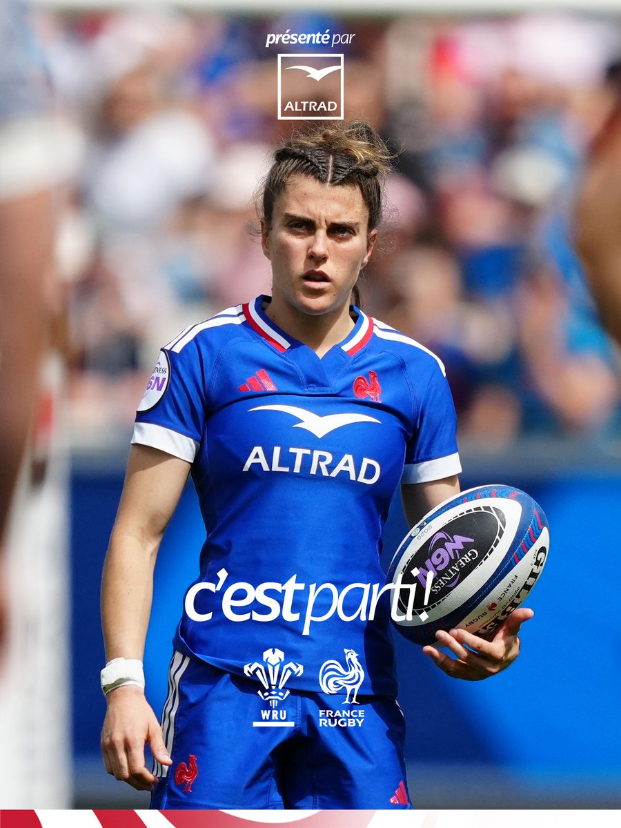 FranceRugby's tweet photo. 🏴󠁧󠁢󠁷󠁬󠁳󠁿🇫🇷 𝗖'𝗘𝗦𝗧 𝗣𝗔𝗥𝗧𝗜 pour 80 minutes ! 
𝘈𝘭𝘭𝘦𝘻 𝘭𝘦𝘴 𝘉𝘭𝘦𝘶𝘦𝘴 ! 💪
  
📺France 2 | @AltradR 
#GALFRA #XVdeFrance https://t.co/bIHYoM2gbU