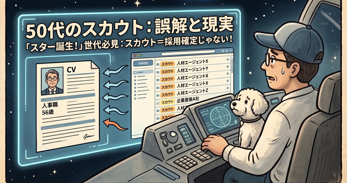 Joy_alfa's tweet photo. 【50代の転職】そのスカウトに応募しても「書類落ち」する理由。スタ誕世代がハマる罠｜Joy@反面教師おじさん56歳 @Joy_alfa #転職体験記 https://t.co/thDFlDARIw https://t.co/uV44EtCTrQ