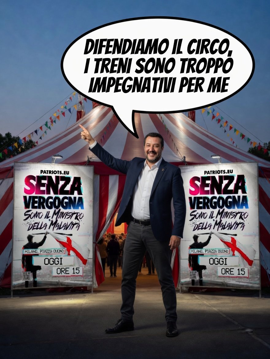 stopfdi's tweet photo. @turipisciato @matteosalvinimi Difendere il circo è il nuovo imperativo 🖐 https://t.co/YGpnnQB5mz