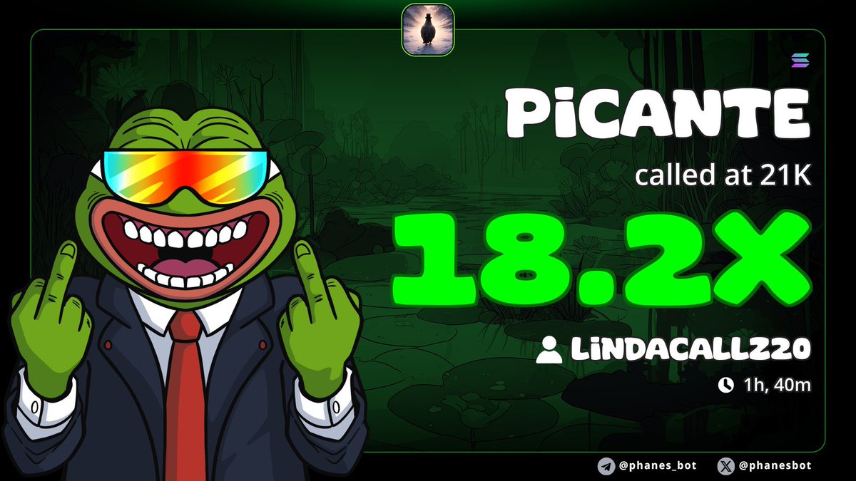 LINDACALLZZ's tweet image. 18.2X up from $PICANTE

Cc72xxwJHR2atrkw22C7RyuJrcs2S87yHzYA6ooLpump

#MEMECOIN #SOLANA