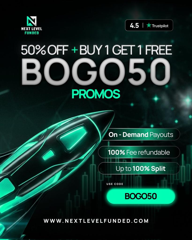 1HUMBLEX's tweet photo. 🚀 Our biggest deal yet is still LIVE.

50% OFF + Buy 1 Get 1 FREE use code BOGO50 at checkout.

✅ On-demand payouts
✅ 100% fee refundable
✅ Up to 100% profit split

Don't sleep on this. 👇
https://t.co/6wzQj8SebT https://t.co/HpOIG6WxEY