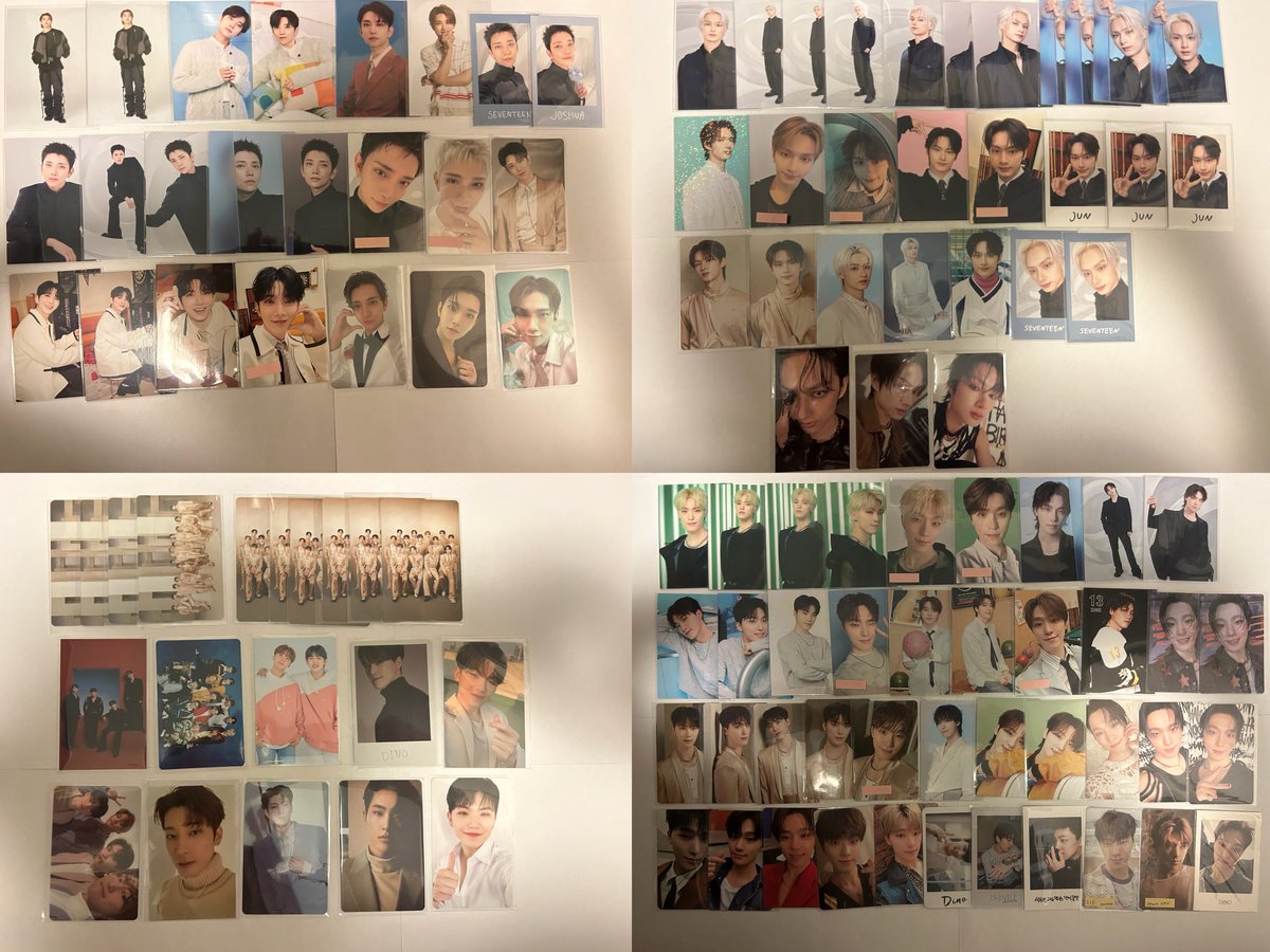 SEVENTEEN 2016 チェキ ジョシュア ジョンハントレカ バラ売り SEVENTEEN ジョンハン 2016 シャダコン チェキ トレカ - メルカリ
