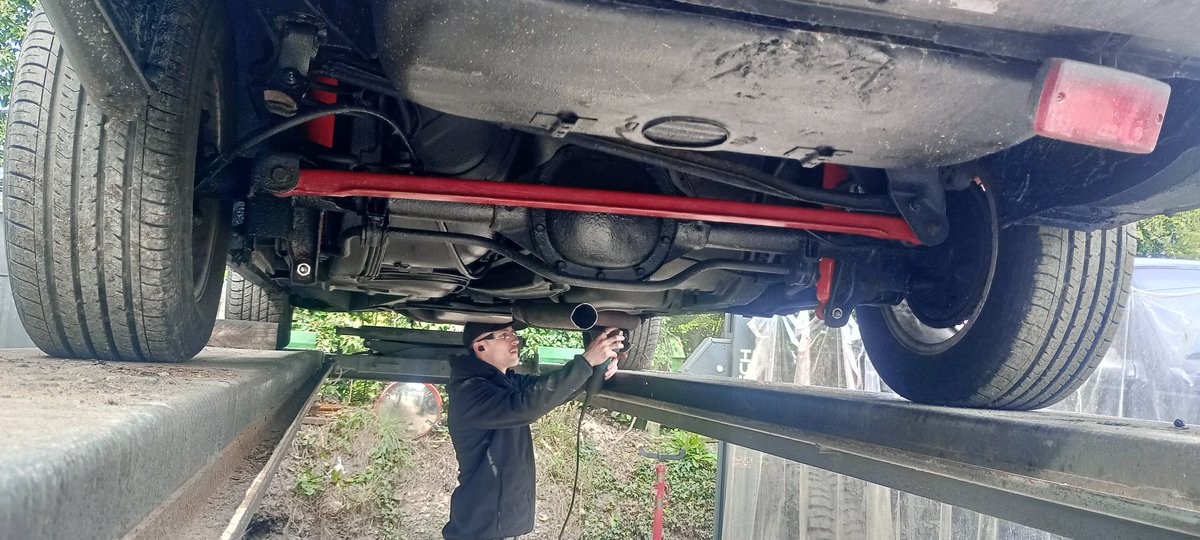 BreninStu's tweet photo. As much as I wish I could be at #Rustival, instead I've got the next best thing happening.....a custom stainless exhaust system being built for the Camaro ☺️ https://t.co/1lO44f9RhD