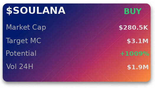 JduarteJulian's tweet image. $SOULANA popped up on @iScanLive with $3.1M target. hard to ignore  

 #Solana #Memecoin #Crypto #Degen #PumpFun #AlphaCalls #SolanaMemeCoin