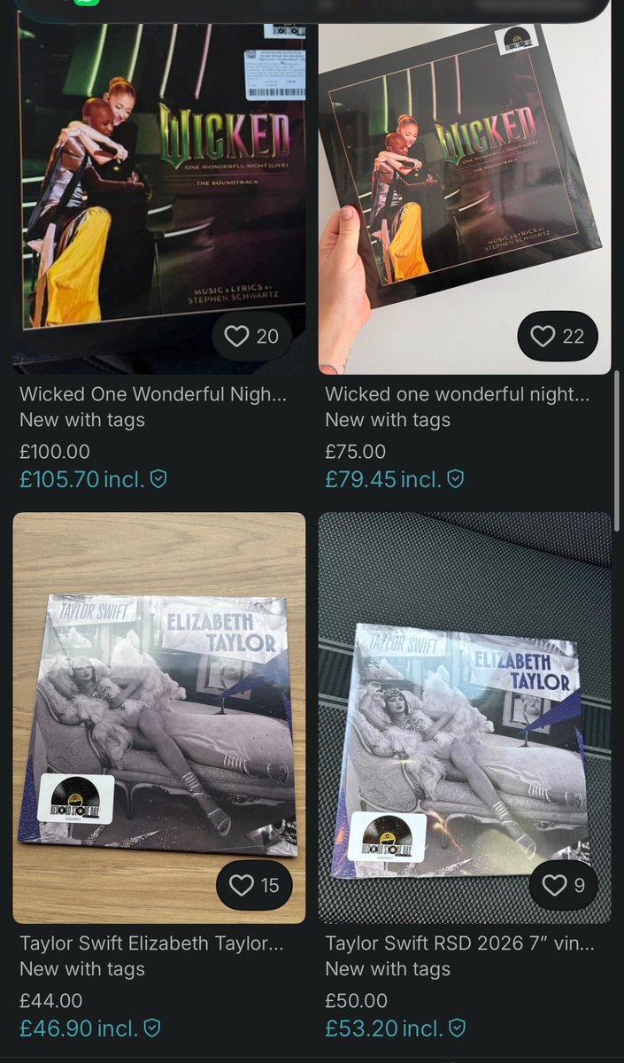 BenjaminB1ack's tweet photo. What Record Store Day is really about… people buying to resell for 4 times the price. This is why I’ve given up on @RSDUK now 😭👎

#rsd #recordstoreday https://t.co/hjpftEayQt