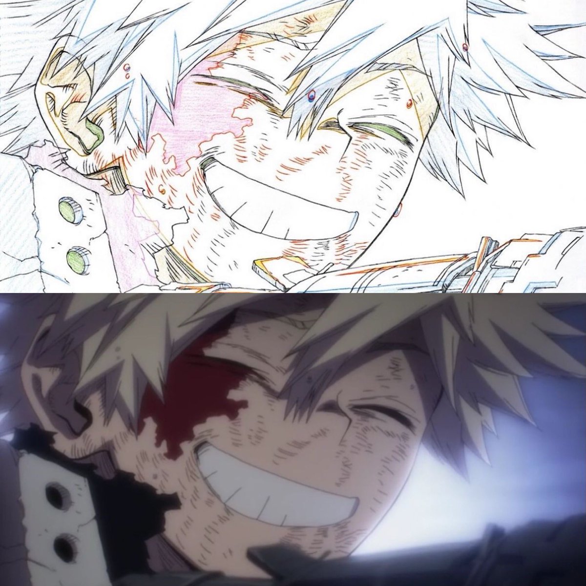 かっちゃん原画とアニメ！！ #僕のヒーローアカデミア #ヒロアカ