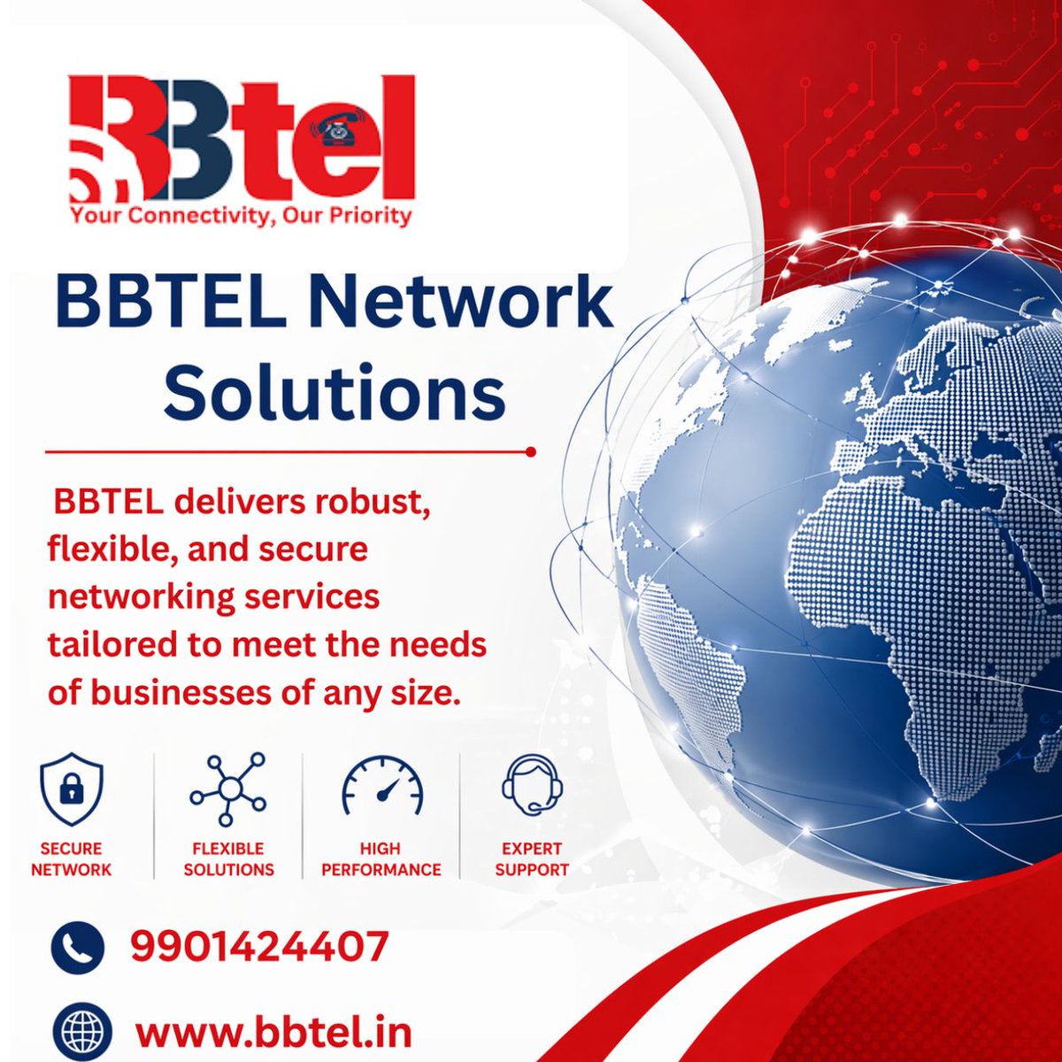 BbtelEnterprise's tweet image. 𝐁𝐁𝐓𝐄𝐋 𝐍𝐞𝐭𝐰𝐨𝐫𝐤 𝐒𝐨𝐥𝐮𝐭𝐢𝐨𝐧𝐬 🚀

BBTEL Network Solutions delivers secure, flexible, and high-performance networking .
📞 𝟗𝟗𝟎𝟏𝟒𝟐𝟒𝟒𝟎𝟕 | 🌐 𝐰𝐰𝐰.𝐛𝐛𝐭𝐞𝐥.𝐢𝐧
#BBTEL #networksolutions #businessconnectivityindia #SecureNetwork #highperformanceacademy