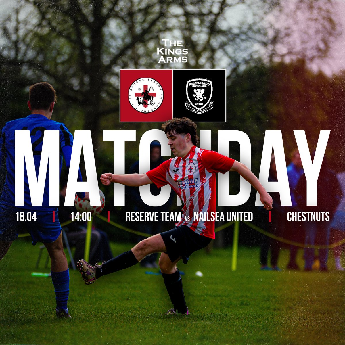 EIGFC's tweet photo. It's MATCHDAY!

A massive one for the First team, where a win vs top of the league will see us promoted! 

Get down to Paulton and give the lads all your support!❤️

An earlier KO for the reserves as they host Nailsea Utd at 2pm!

UTS🔴⚪️ https://t.co/0cCpQAzsvW