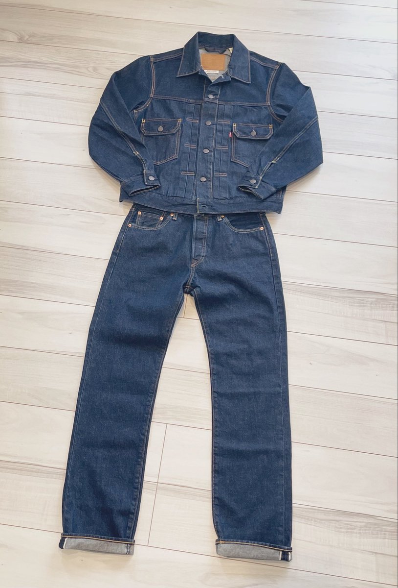 SATORU_XLS's tweet photo. リーバイスのType IIトラッカージャケットと501をセットアップで買った
#Levis
#デニムオンデニム https://t.co/dAny01U6DX