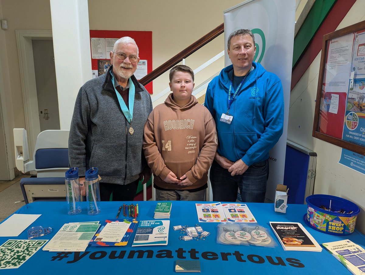 ListeningEar9's tweet photo. Listening Ear is delighted to be the designated charity for this year's Arthur Square and District Masonic Charity Committee breakfast morning.
If you haven't had your breakfast yet why not call I, it's on to noon.

#YouMatterToUs 
#masonic https://t.co/L7SGm1e293