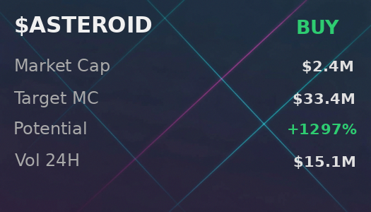 jtovieira's tweet image. 🌐 checked F1ppSHedBsGGwEKH78JVgoqr4xkQHswtsGGLpgM7bCP2 on @iScanLive — $ASTEROID heading to $33.4M, signal buy  

 #Solana #Memecoin #Crypto #Degen #PumpFun #AlphaCalls #SolanaMemeCoin