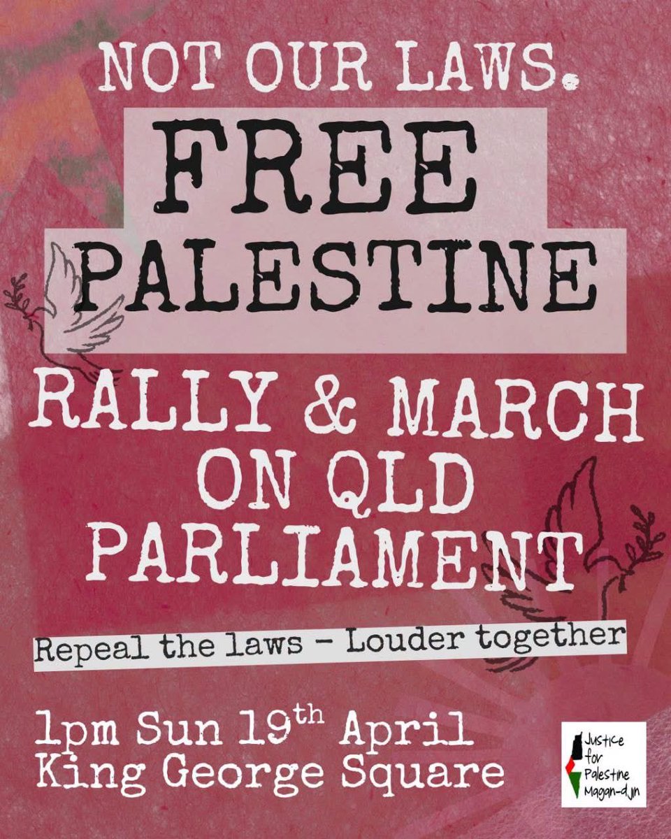 Justice for Palestine Magan-djin (Brisbane) tweet media