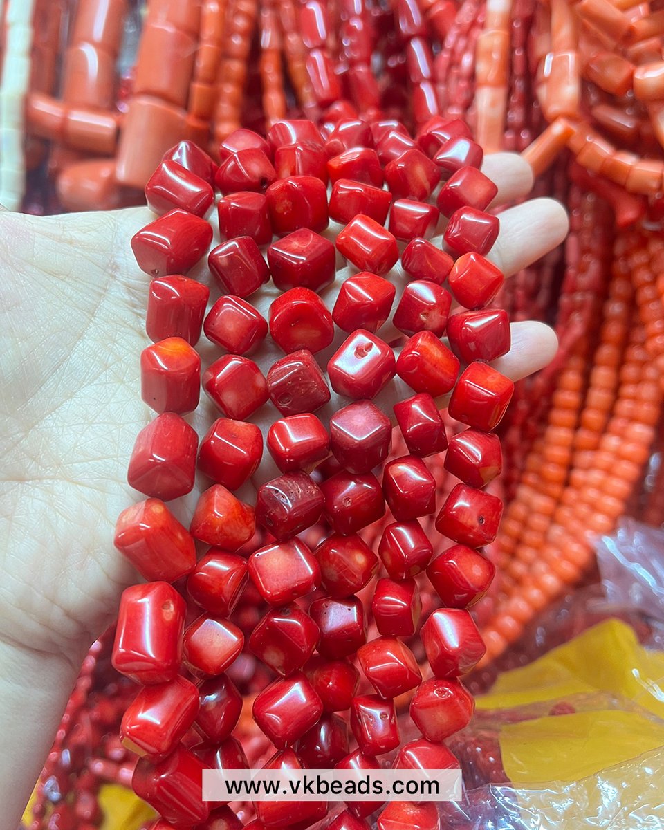 vkbeadsofficial's tweet image. Red coral faceted cube beads

#coral #redcoral #coralcubes #coralfacetedbeads