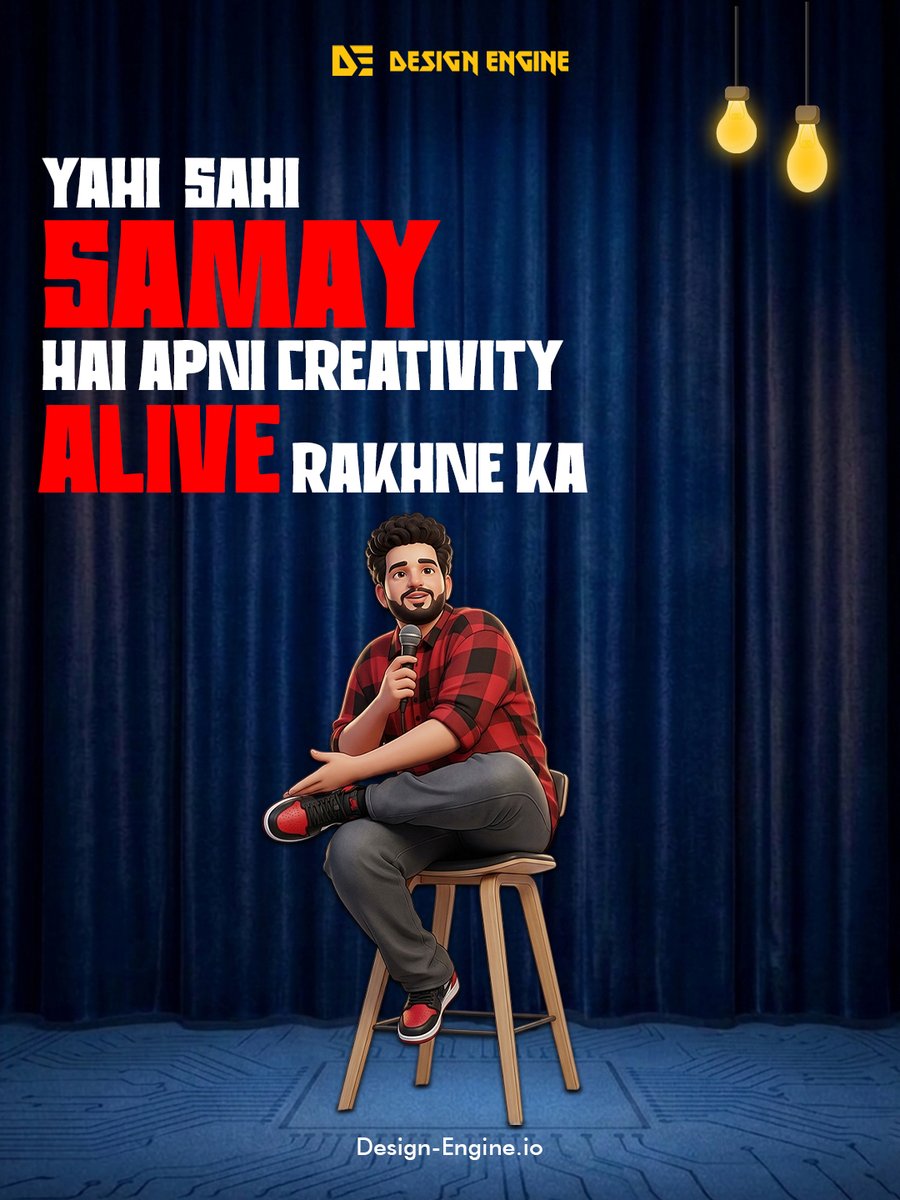 designengine_'s tweet image. Yahi sahi samay hai apni creativity alive rakhne ka 💡
Stop waiting. Start creating. 🎨#Creativity #StayCreative #DesignInspiration #CreateDaily #Motivation