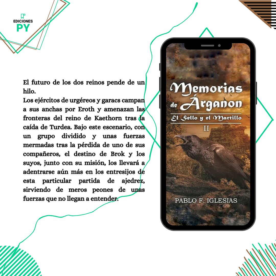 EdicionesPy's tweet photo. Hoy te contamos…. ✨
“Memorias de Árganon: El Sello y el Martillo” una obra autopublicada por @PYDotCom un apasionado de la ciencia ficción y la fantasía épica.
¿Has leído alguno de sus libros? 📖
https://t.co/pFXHyawmk6
#PabloYglesias #autores #libros #EdicionesPY https://t.co/uhi6g9EnLd