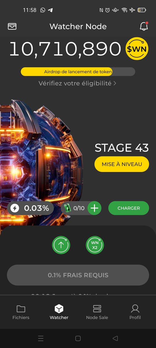 Bonjour ! Je veux vous inviter à cette application crypto que j’utilise. Si vous vous inscrivez avec mon code, vous recevrez 1 000 $WN et j’obtiendrai également un bonus.

DeNet Storage &amp; Watcher Node est gratuit
Rejoignez avec mon lien : links.denet.app/mobile?referre…