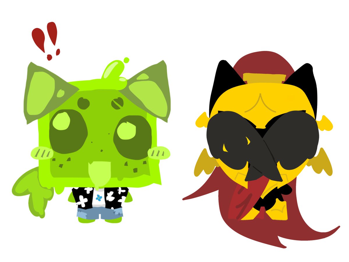 yooo they’ve met now hi everyone #d3rlord3 #averythemayo #slimeknight