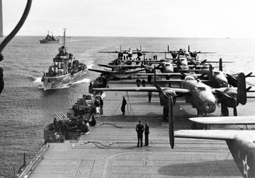 SadaaShree's tweet image. #TodayInHistory

Around 16 B-25 bombers take off from USS Hornet in 1942, led by Lt Col James Doolittle, as a retaliation for Pearl Harbor. Called the Doolittle Raid they struck key targets in Japan, and helped in boosting morale of US forces.

The first ever air raid on mainland