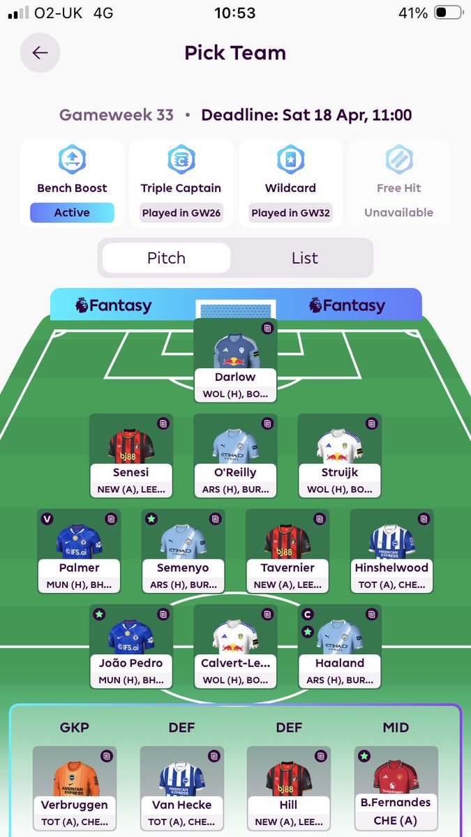 TheSimpsonsFPL's tweet photo. 150 point week incoming 

Good luck all 🤝 https://t.co/bbEV1xCRop