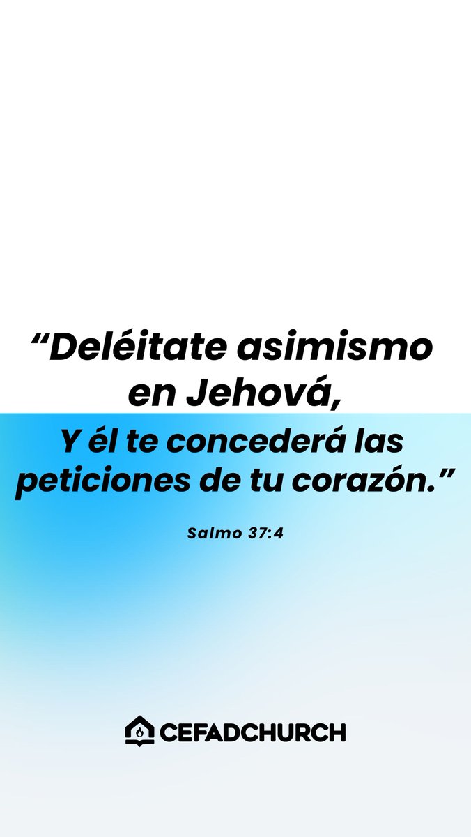 🌳😃 Termina tu semana con el #VersículoDelDía 

“Deléitate asimismo en Jehová, Y él te concederá las peticiones de tu corazón.”

Salmo 37:4