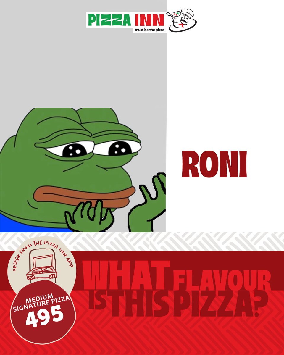 PizzaInnKenya's tweet image. I’m a simple savoury pizza that’s slightly spicy. 

I’m a very popular American Medium style pizza that can be ordered for just 495/-

Can you guess my flavour? Pizza Inn could just send me to you for free. 

T&amp;amp;C: First 3 people to guess correctly

#InnLove #MustBeThePizza