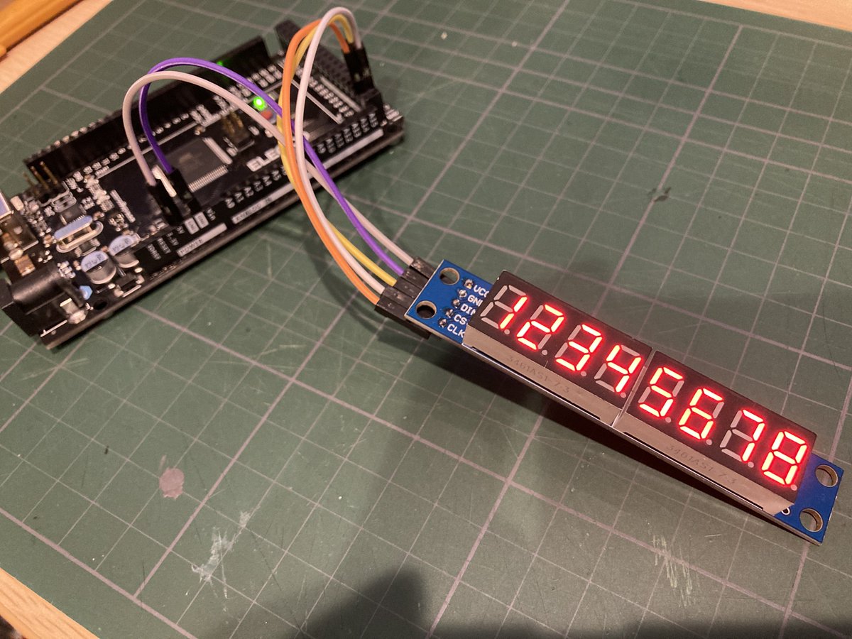 KEISIM's tweet image. 7セグのテストもOK
…が、FLT ALT、LAND ALTのオフセット設定ができない。うーむ
#arduino #mobiflight #ホームコックピット