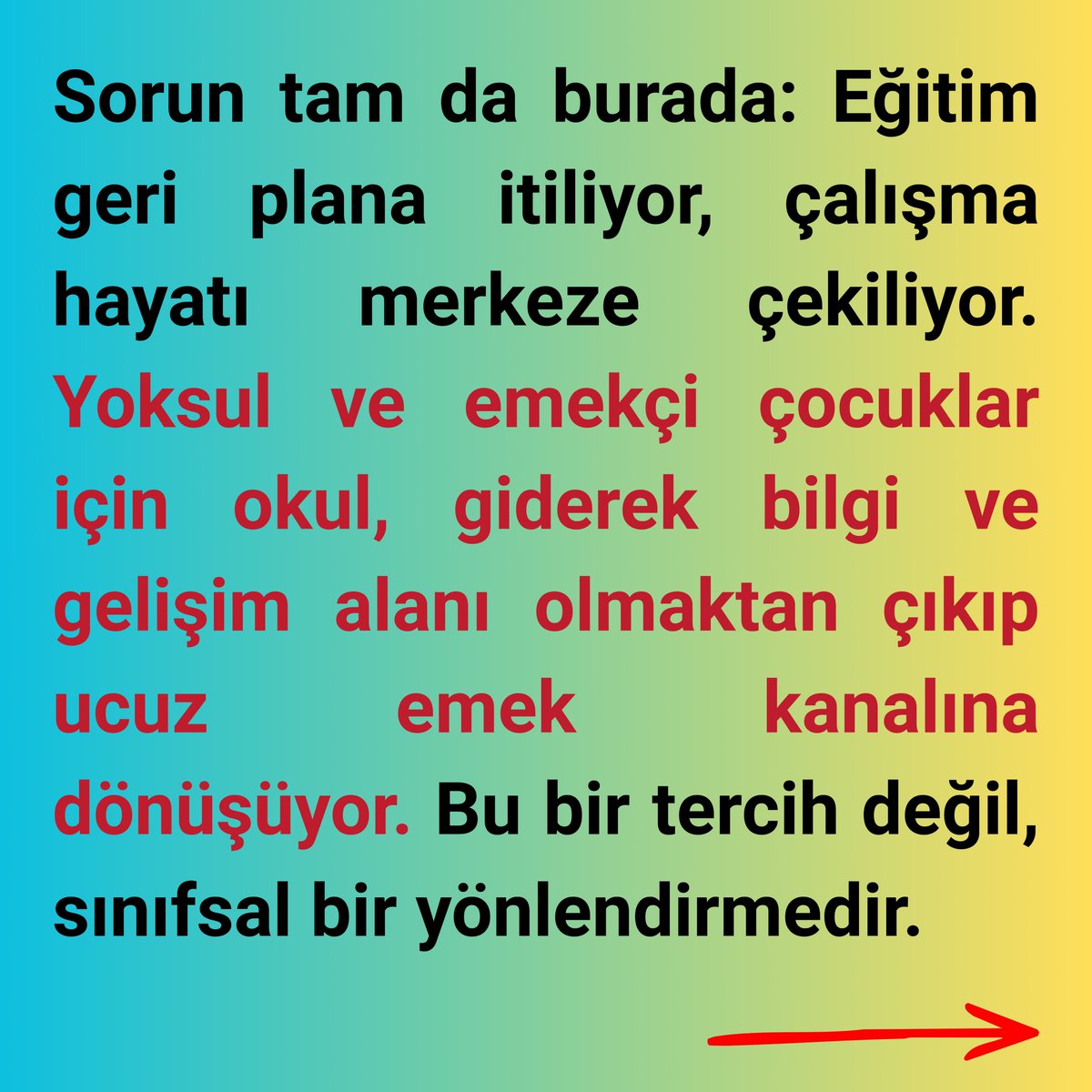 ⚙️ MESEM: Eğitim Değil Kanunsuz İşçileştirme!

Atölye ve fabrikalarda eğitim adı altında patronlara peşkeş çekilmek istenen emeğimize sahip çıkmak için birleşmek zorundayız. 

MESEM sömürüsüne karşı örgütlü olalım. Hareket Lise saflarına! 🔻

forms.gle/RtJm9fnWaqNp2J…