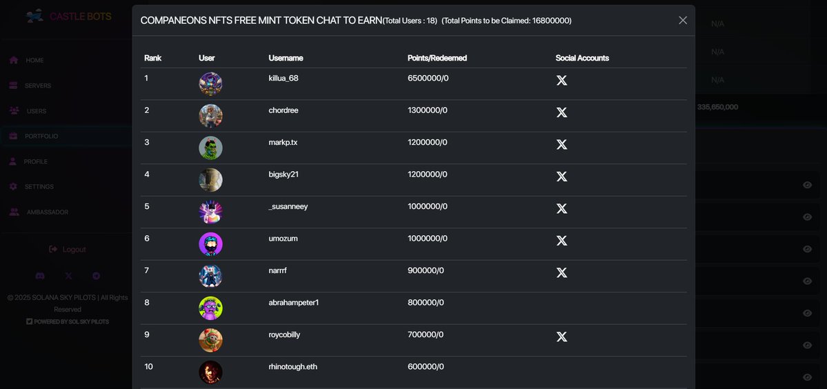 Solana Sky Pilots tweet media