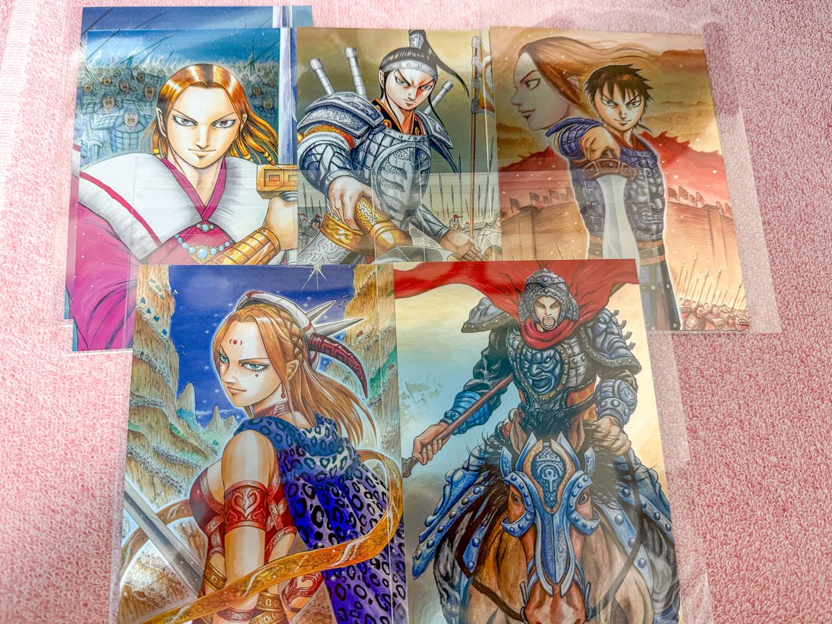 ___U_Dryy's tweet photo. 【交換・譲渡】キングダム　メタリックカードくじ　メタリックカード

譲：信、楊端和、蒙恬×2、王賁、シークレット
求：桓騎、王翦＞500円

郵送のみ
蒙恬と王賁は桓騎との交換最優先
譲渡の場合楊端和、信含むまとめて優先

検索からでもお気軽にお声掛けください。 https://t.co/NCnxIvpoMb