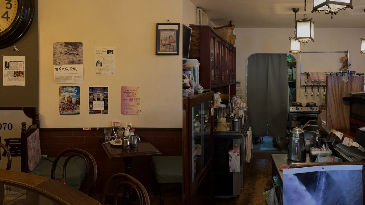 saintgumi's tweet photo. today i visited a cafe that reminded me so much of an apothecary and the loveliest owner gifted me paper cranes https://t.co/owsF89dZl6