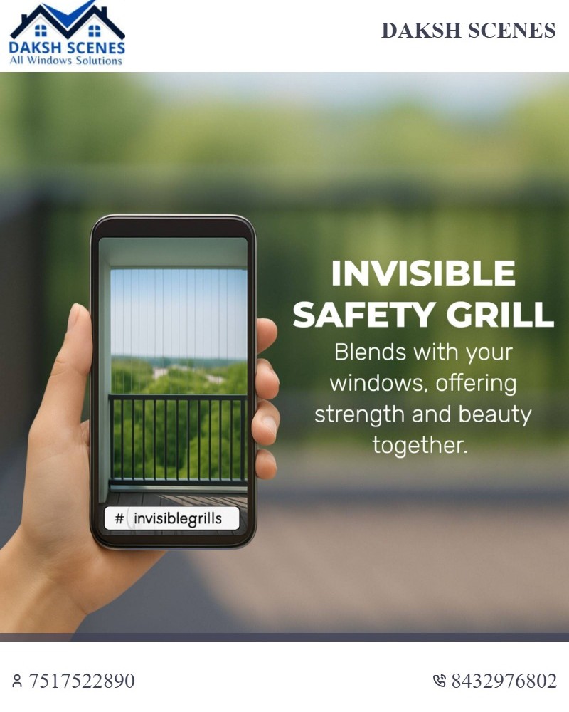 DakshScenes's tweet photo. INVISIBLE SAFETY GRILLBlends With Your Windows, Offering Strength And Beauty Together. ☎ 7517522890📨 dakshscenes10@gmail https://t.co/Jq5axkYsfk