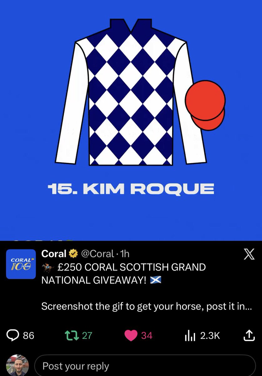 TomRegan33's tweet image. 🐎🏆🐎 @Reeego63 🐎🏆🐎
#Coral