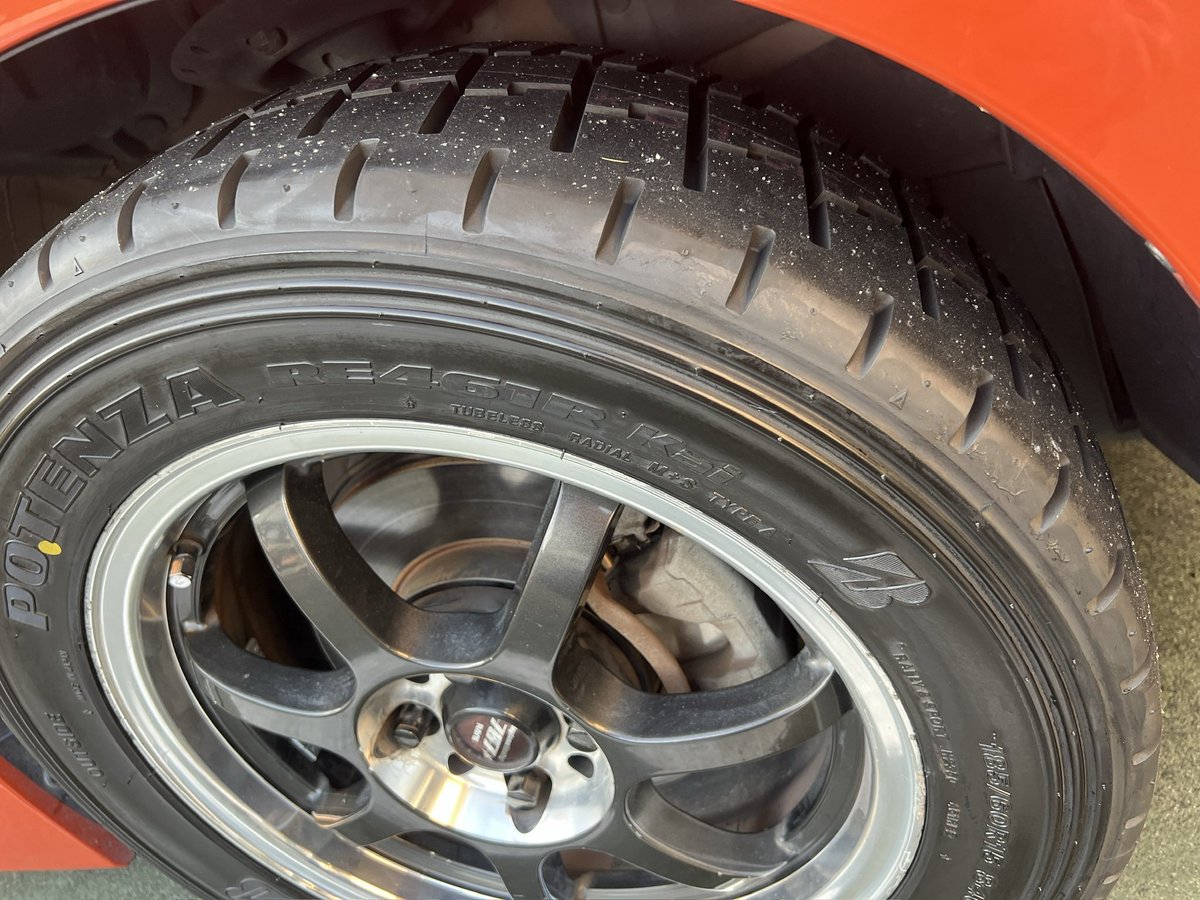 Ma_orange_33's tweet photo. またちょっと変わったから追記

タイヤ🛞がPOTENZA RE461R Kai
ブレーキパッドはプロμ
牽引フック　ジェイズ
で
身長153㌢（健康診断結果）
となりました。
まだまだ成長期
ヤドン号をよろしくお願いいたします。 https://t.co/D5lnARaSvB