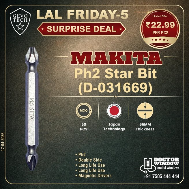 DOCTORWINDOW_IN's tweet image. GEVO TECH ICONIC 3D HINGE
GEVO TECH MAKITA PH2 STAR BIT (D-031669)
GEVO TECH STAR DOOR ADJUSTABLE ROLLER
GEVO TECH MILKWAY WINDOW ROLLER 

#doctorwindow #soulofwindows #hardware #hardwareaccessories #dooraccessories #door #window #3dhinge #makita #doorroller #windowroller