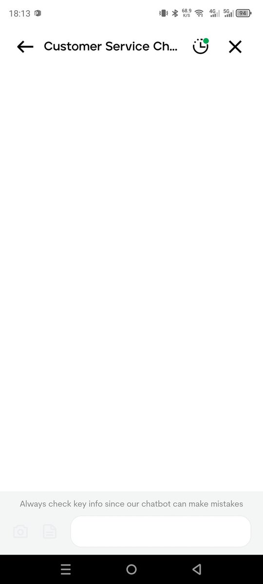 hiei29's tweet photo. @mayaofficialph your chat bot is a blank screen. https://t.co/SjS7K6OiXx