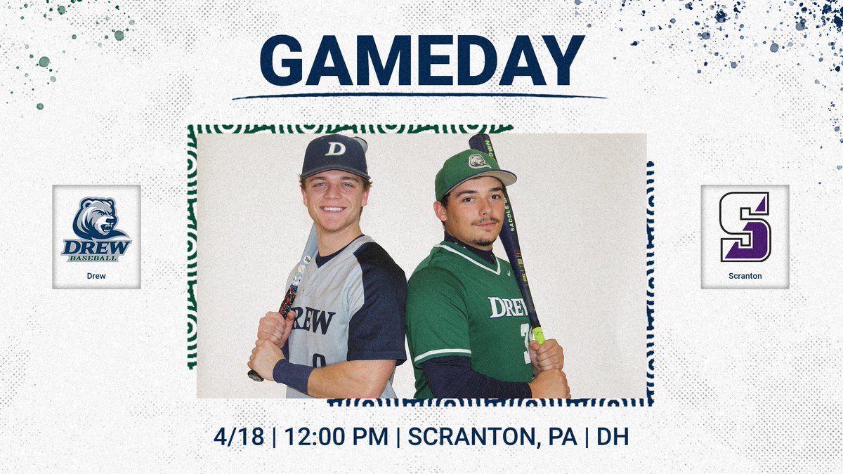 GoDrewRangers's tweet photo. ⚾️ GAMEDAY!
Rangers at Scranton (DH)

📍 Scranton, PA
🕖 12:00 PM
📺 https://t.co/R8jjsh0bZl
📊 https://t.co/tqxXQBPi5q

#drewBB #d3baseball #RangerUp @FloCollegeBSB https://t.co/9MfsbYQXXX