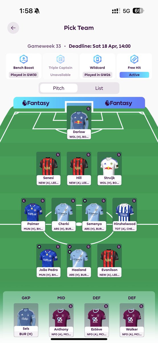 lehomadridi's tweet photo. FreeHit33๐๐
#fpl #FPL_Community #ูุงูุชุฒู https://t.co/swA3H3hiI5