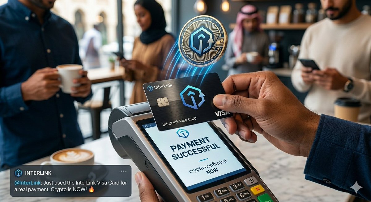Ahmedbulchaa's tweet photo. just used the InterLink Visa Card to make a real payment 🔥
Crypto is no longer the future — it's happening NOW!
#InterLink #ITLG #ITL #ITLX https://t.co/X5dKVwMWuM