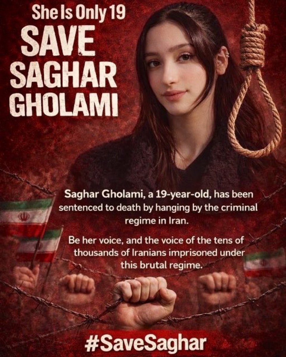 She is just a 19-year-old with her entire life ahead of her, sentenced to death for opposing the Islamic regime in Iran.

This is how the Islamic regime (which European governments side with) treats so-called “Islamophobia”.