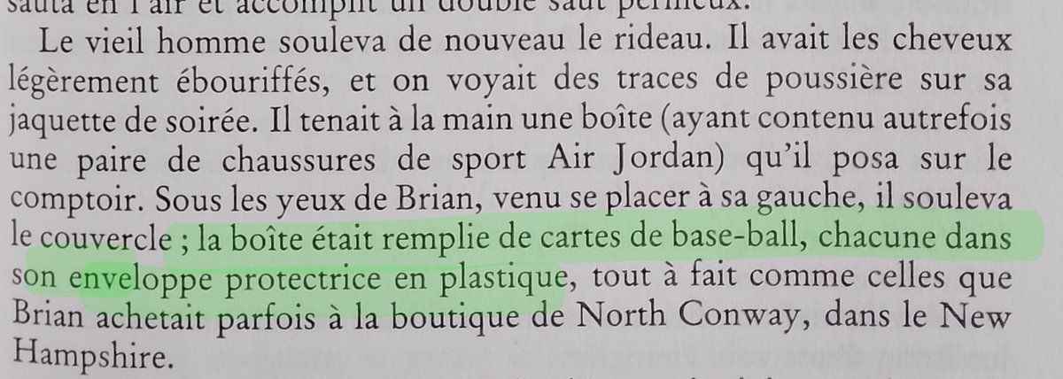 ElvisRoquand's tweet photo. Quand le #hobby s'infiltre dans tes lectures... @StephenKing en fait un objet maudit dans Bazaar (1992) 😬👇
Et vous les #cardsaddicts, que seriez-vous prêt à payer pour votre carte de rêve ? https://t.co/pxxFy7EsZ0