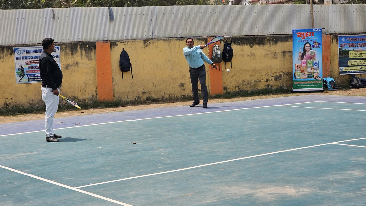 dwivedipravinkr's tweet image. On 18th April 2026 as #Patron #Bhojpur #Soft_Tennis Association, glad to welcome dignitaries Boys,Girls 7th Bhojpur District Soft Tennis #championship 🏆 
#soft_tennis_association
#Soft_Tennis_Association_Bihar @soft_india @IndiaSports @Media_SAI #softtennis #IndianSoftTennisTeam