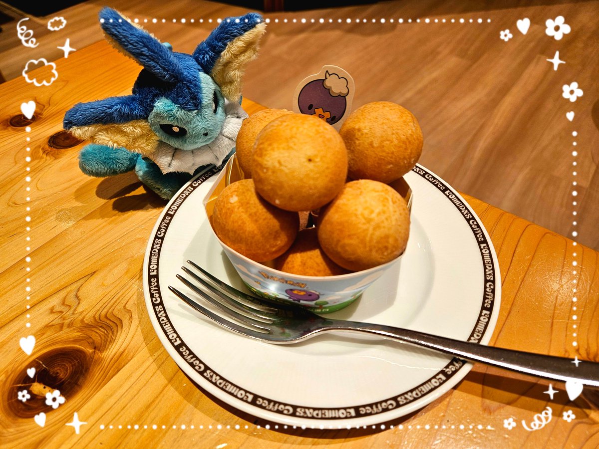 ka_PMver's tweet photo. Komeda with Pokémon in Taiwan 
水伊布迫不及待想吃了🍴 https://t.co/j4dXCcPvTr