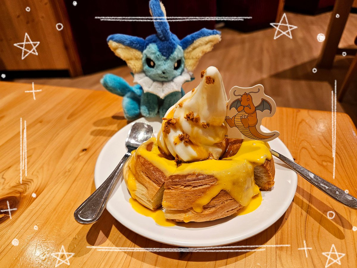 ka_PMver's tweet photo. Komeda with Pokémon in Taiwan 
水伊布迫不及待想吃了🍴 https://t.co/j4dXCcPvTr
