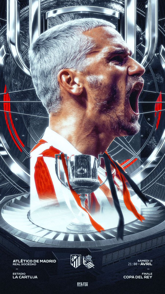 SEV7ENFR's tweet photo. 𝗠𝗔𝗧𝗖𝗛𝗗𝗔𝗬 ▸ "🎯" 𝑪𝒐𝒑𝒂 𝒅𝒆𝒍 𝑹𝒆𝒚 𝑭𝒊𝒏𝒂𝒍 : @AntoGriezmann https://t.co/GeuMUuz8L6