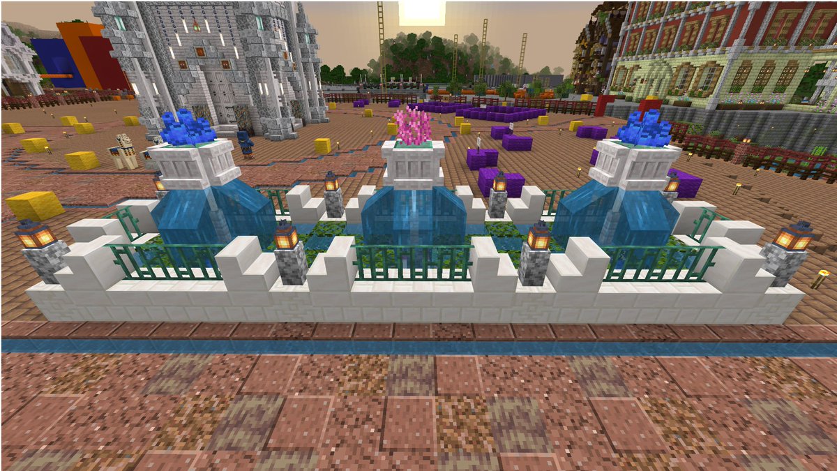 Ohana087iii's tweet image. 噴水
#BE街サバ　#マイクラ　#minecraft