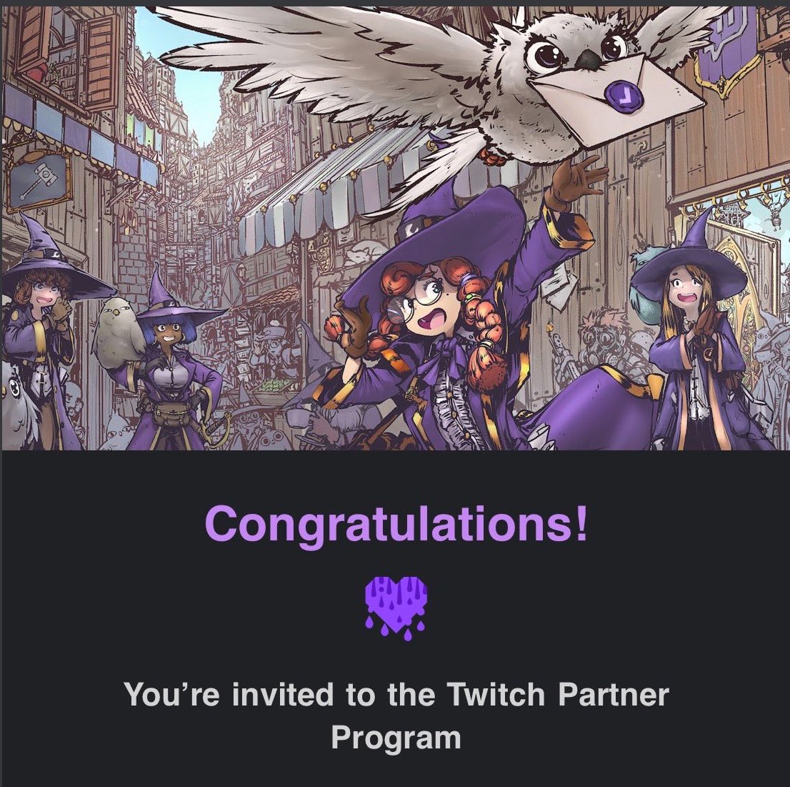 Nico_Wilko's tweet image. WE DID IT CHAT.

Proud to officially be a Twitch Partner — couldn’t have done it without all of you showing up, supporting, and being part of the journey 💜  

This is just the beginning. Let’s go 🚀  
#TwitchPartner