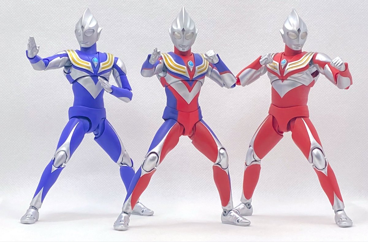 真骨彫製法 ウルトラマンティガ マルチタイプ、パワータイプ、スカイ 