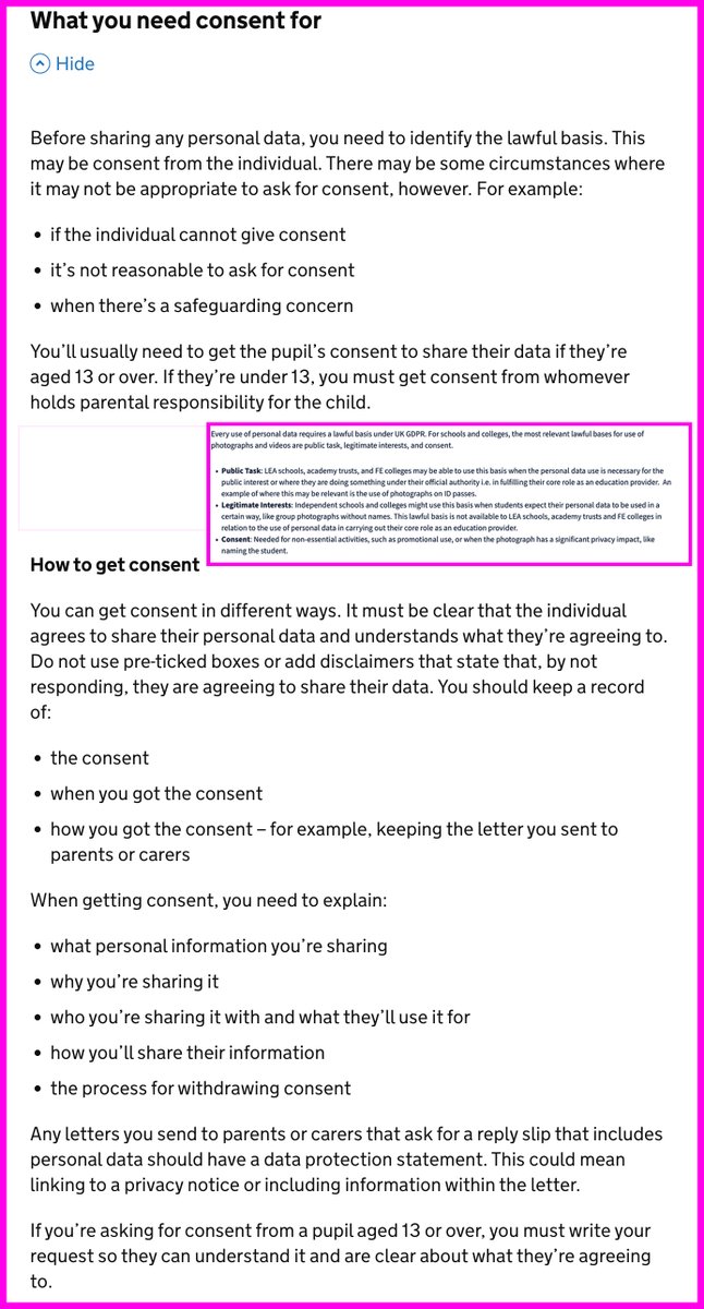 donmcgowan's tweet image. An awful lot of Farage Fans in the replies to my post don't/won't understand what I've written.

As a Scout leader of many years and parent to a Year 7 son, I know of what I speak.

Without consent, publishing children's images online could be illegal.

“If a student can be